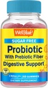 Sugar Free Probiotic with Prebiotic Gummies (5 Billion CFU) - Digestive Support, Gut Health, and Vaginal Support - Shelf Stable Probiotic Gummy, Prebiotics and Probiotics for Women and Men - 60 Count