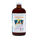 LIQUIDSUNDHED Opmærksomhed Flydende Multivitamin til børn og teenagere - Forbedrer hukommelsesretention, Koncentration, Focus, Mood, Afslapning & Opkalkning - Lavet i USA, Great Taste, Vegan, Sugar- Free (16 oz)