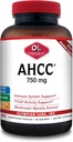 Olympian Labs Premium AHCC Supplement 750mg af AHCC per kapsel - Understøtter immunforsvar, leverfunktion, og Natural Killer Cell Aktivitet - Bulk 120 Servere