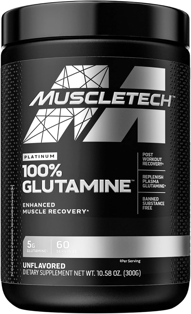 Muscletech Whey Protein Powder & Glutamin Powder for Muscle Building, Styrke og Inddrivelse
