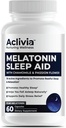 Super Strength Melatonin 10 MG kapsler, kamille, Passionflower & Lemon Balm, Sleep Aid til at hjælpe dig med at falde søvn naturligt & vågne op genopfrisket, ikke-Habit Forming, 60 Kapsler