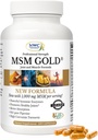 NWC Naturals MSM Gold - Systemisk enzym tillæg med gurkemeje, Tomato Lycopene & BioPerine for Nutrient Absorption - Joint & Muscle Support - 150 Antioxidant- Rich Vegetariske Kapsler