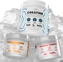 Fadogia Agrestis + Performance Creatin Monohydrat Powder Supplement + Turkesteron & Tongkat Ali Gluten Free, Non- GMO, Vegan (60 kapsler)