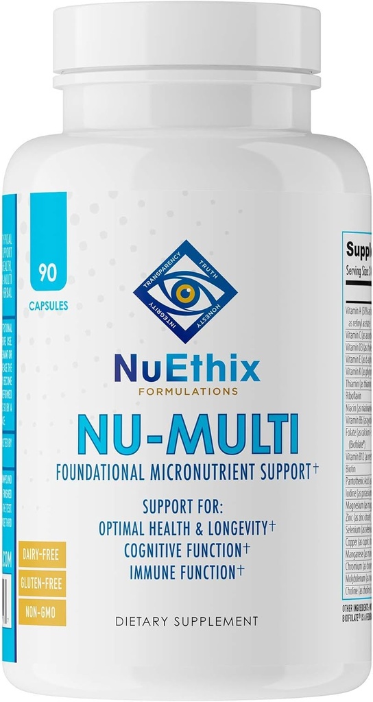 NuEthix Formuleringer Nu- Multi Foundational Mikronutrient Support Kosttilskud, 90 kapsler