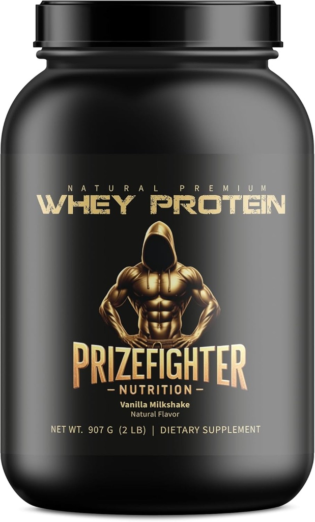 Best Whey Protein Vanilla Milkshake Flavor til mænd og kvinder (2 LB). Naturlige ingredienser med ingen kunstige smagsstoffer, farver eller sødestoffer. Ultrafiltreret ikke-GMO. Fremstillet i USA