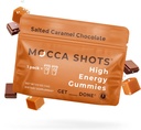 SGC Højeste koncentration 100mg koffein pr Gummy, 2 Gummies pr Pack, 6 -Pack Mocca Shots Saltet Caramel Plant- baseret nootrope Instant Energy med Ginkgo biloba, Theobromin.