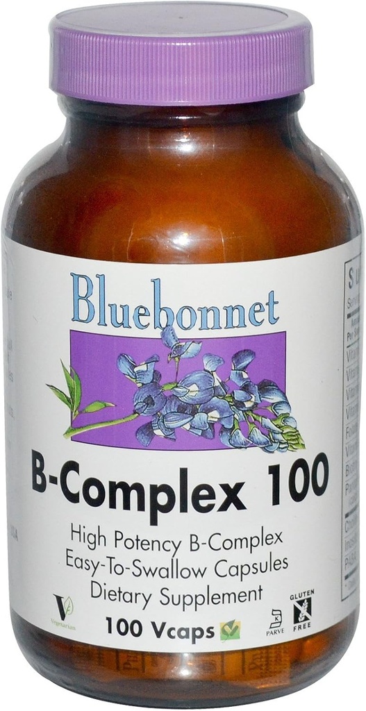 Bluebonnet - B- Complex 100mg - 100 Veg Caps