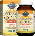Have of Life Vitamin D, Vitamin Code Raw D3, Vitamin D 2.000 IE, Raw Whole Food D3 Kosttilskud med Chlorella, Frugt, Veggies & Probiotika til ben & immunforsvar, 120 Vegetariske kapsler