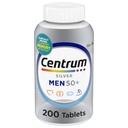 Centrum Sølv Mænd 50 + Multivitamin med vitamin D3, B-vitaminer, zink til hukommelse og kognition - 200 tabletter
