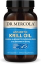 Dr. Mercola Antarktis Krill Oil - 1.000 mg - Omega-3 tillæg med EPA & DHA - understøtter hjerne, hjerte, fælles & immunforsvar - GMO- fri, Gluten- fri & soy- fri - 60 kapsler (30 servere)