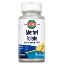 KAL Methyl Folate 1000 mcg, 5-MTHF Aktiv Form, Folinsyre tillæg, Heart Health, Prenatal, Mood and Brain Support, Vegetarisk, Natural Lemon ActivMelt, 60- Day Garanti, 60 Serv, 60 Micro Tablets