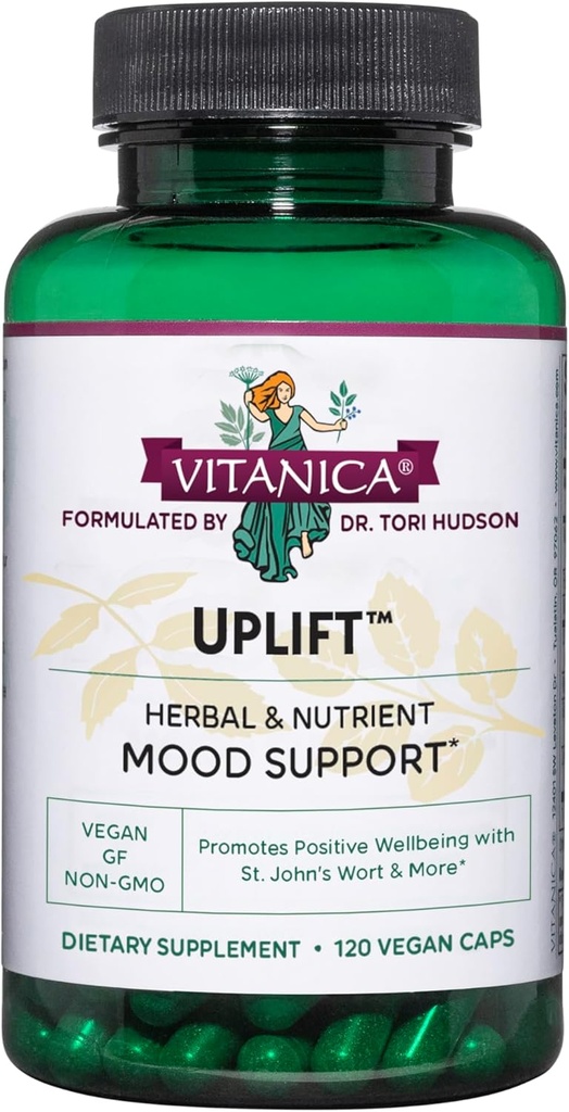 Vitanica Uplift, Mood and Emotional Support, Vegan, 120 Kapsler