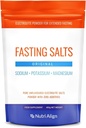 Nutrity- justér faste salte Elektrolyter Pulver: 124; 400g Natriumkalium: Magnesium: Elektrolyter: 124; Pure Unaromatised Electrolytes for Extended and Intermittent Fasting: 124; Sugar Free & Filler Free