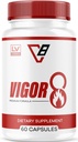 LIVORKA Viger 8 til mænd, Premium Formel, mandlige supplement, 60 kapsler til 1 måned