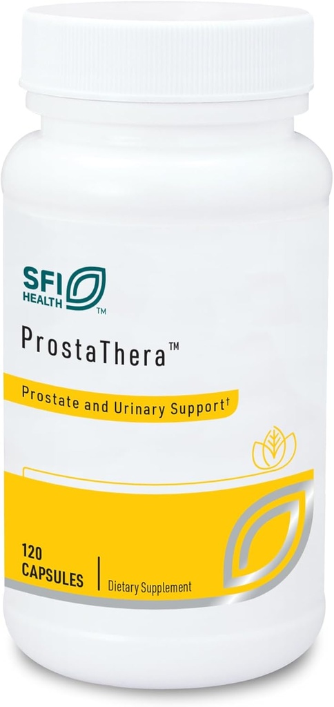 Klaire Labs SFI Health Prostathera - Prostata supplement til mænd med Saw Palmetto, Pollen, Nettle, Pygeum & Minerals - Gluten- Gratis Kosttilskud til støtte Prostata & Urinary Health (60 tabletter)
