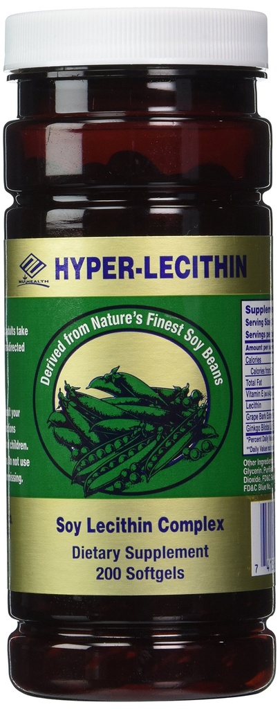 Nu sundhed Hyperlecithin (200 Softgel) Soy Lecithin Complex