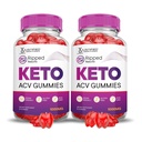 Justified Laboratories (2 Pack Rippede Resultater Keto ACV Gummies Advanced Formel 1000MG Rippede Resultater Formuleret med Pomegranate Beet Juice Powder B12 Vegan Non GMO 120 Gummys