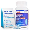 TIME-CAP LABS, INC. Tidligt Guaifenesin 1200 mg udvidede udgivelsestabletter - Expectorant Mucus Relief & Chest Congestion Relief for voksne - varer op til 12 timer - 70 Greve