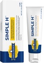 Simple Lover - Simple H Hæmorroid Cream - Gentle Fast- Absorbing Formel med 28 Potent Ingredienser & Forbedret Leveringssystem - Paraben- Free, Promoes Comfort & Relief, 2 oz