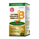AFC Japan Natural Vitamin B Complex med B1, B2, B3, B6, B12, Folinsyre & Glutathione Yeast Extract, Ingen synthetics, Non- GMO, tillæg for stress, energi, immunforsvar & nervesystem, 120 Vegan Caplets