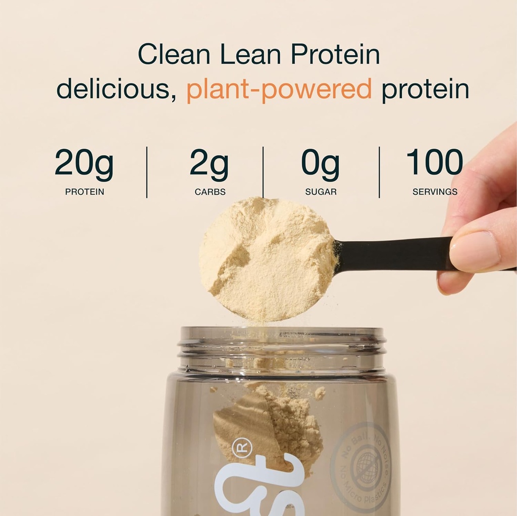 Nuzest - Pea Protein Powder - Clean Lean Protein, Premium Vegan Plant Protein Powder, Dairy Free, Gluten Free, GMO Free, Protein Shake, Rich Chocolate, 100 Servere, 5,5 LB