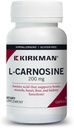 Kirkman - L- Carnosine 200 mg - Hypoallergen - 90 Vegetariske kapsler - Aminosyre - Gluten Free - Casein Free