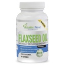 Organic Flaxseed Oil Softgels - 1000mg Premium, Virgin Cold Pressed from Flax Seeds - Hår Skin & Nails Support - Omega 3-6-9 Supplement - 100 Greve - Mere end 3 Måned Supply!