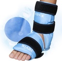 REVIX Ankle Ice Pack Wrap til Foot Pain Relief og feet skader, Genanvendelige Gel Ice Cold Packs til Achilles Tendonitis, Plantar Fasciitis, Sprained Ankler og hæl