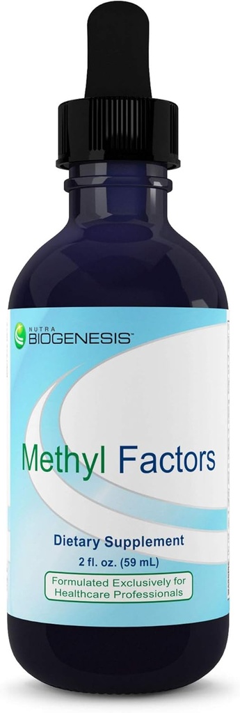 Nutra Biogenese methylfaktorer - Vitamin B12 dråber, methylfolat dråber, Sublingual Væske til kvinder & mænd, B Kompleks med folinsyre til børn og voksne, Energitilskud, Sukker fri - 2 Fl Oz