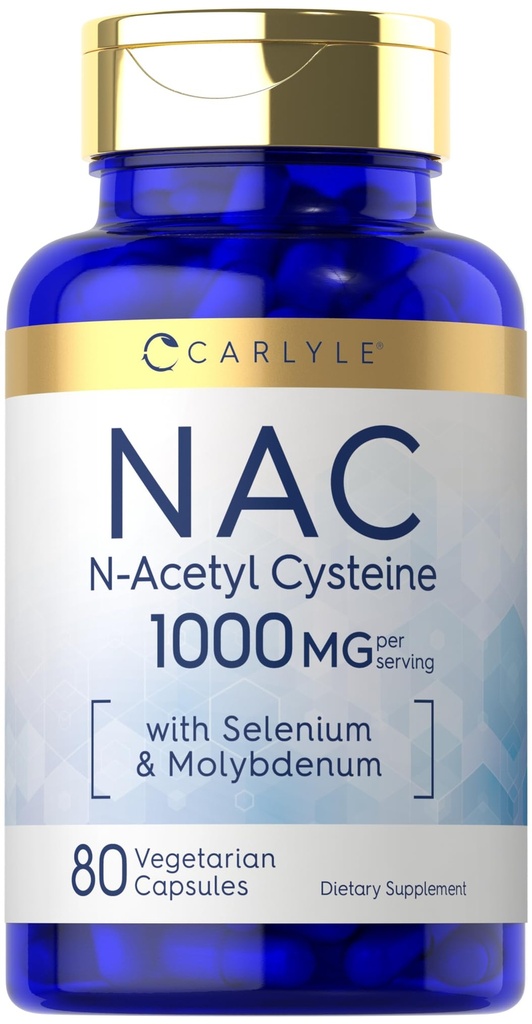 Carlyle NAC Supplement N- Acetyl Cysteine 1000mg