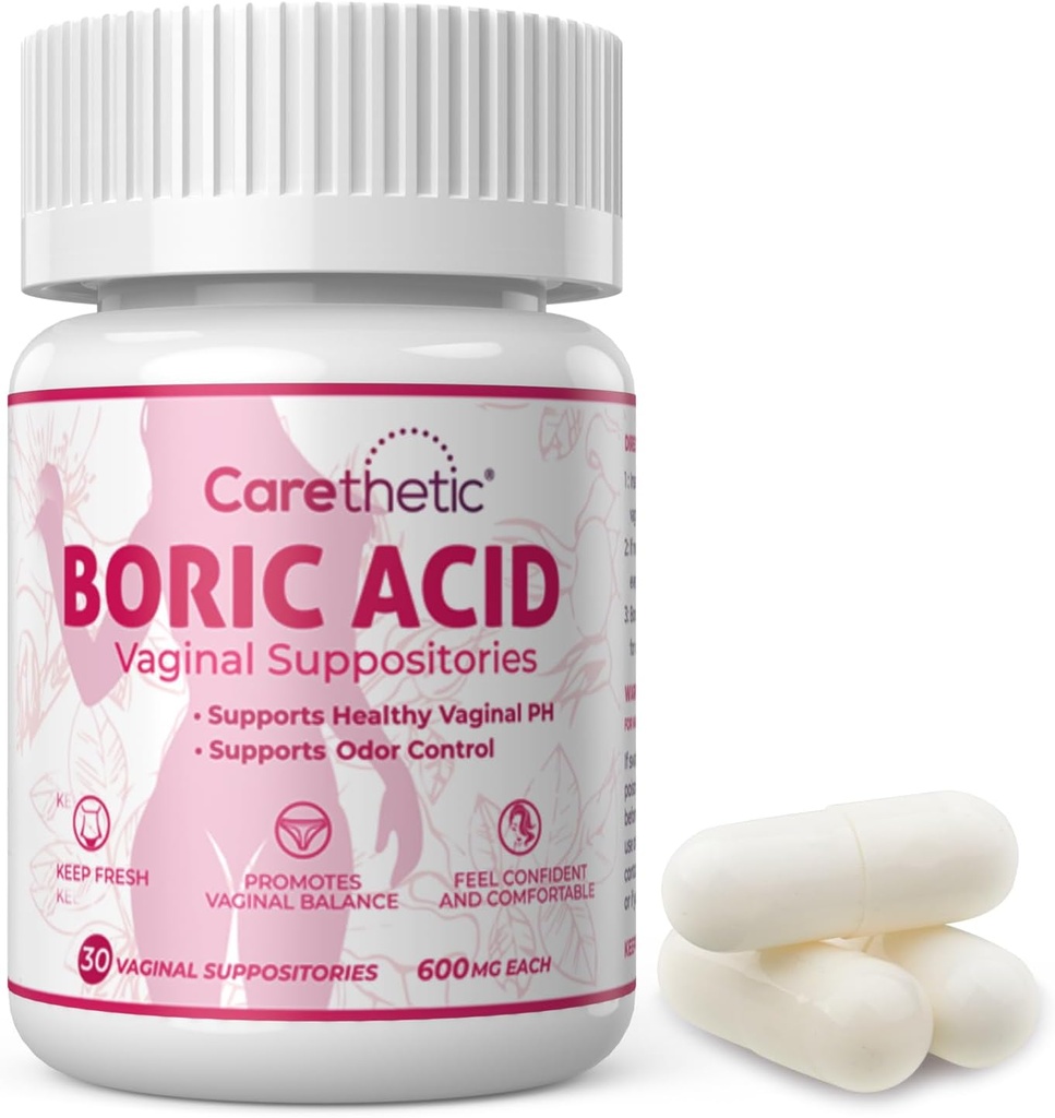 Vaginal suppositorier - pH Balance & Odor Control for Women, 600mg, 30 Greve - genert feminin sundhed