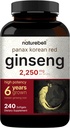 NatureBell Koreansk Rød Ginseng 2,250mg Per Servering, 240 Softgels