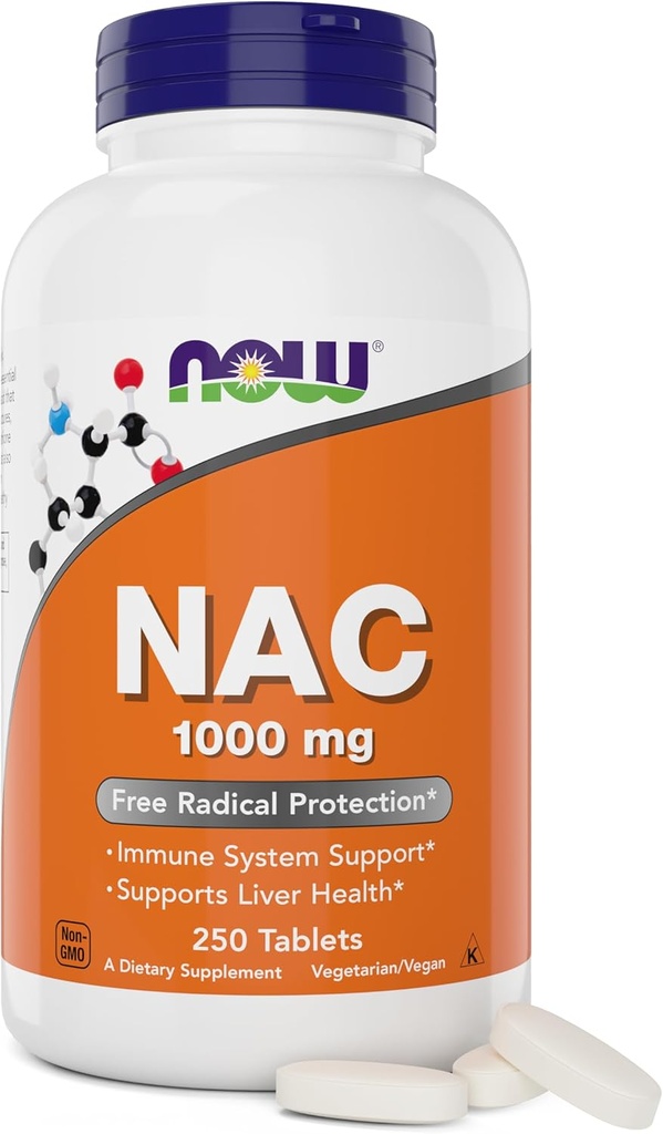 NAC, 1000 mg, 250 tabletter, vegetarisk og Vegansk, ikke- GMO