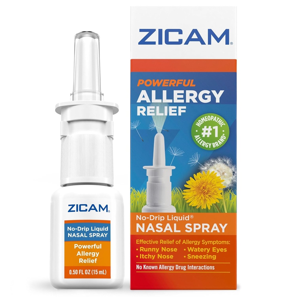 Zicam Allergi Relief No- Drip Liquid Nasal Spray Non- Drowsy, 0, 5 Ounce