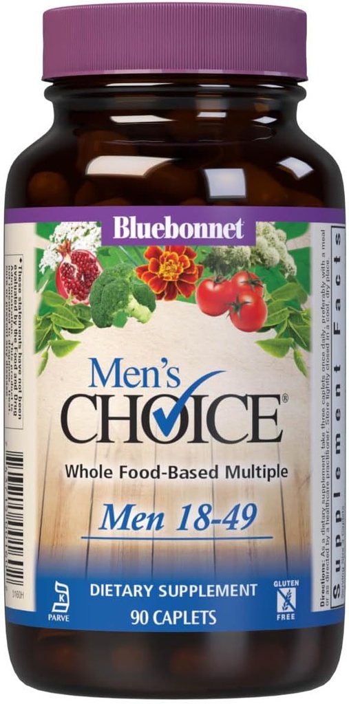 Bluebonnet Nutrition Herrevalg Hele food- baseret flere for mænd 18-49, 90 Greve