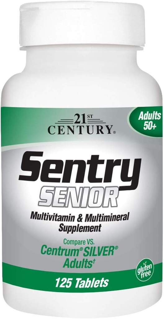21st Century Sentry Senior 50+ Tablets 100 Ct (2 Pack)