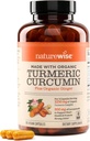 NatureWise Curcumin Gurkemeje 2250mg - 95% Curcuminoids & BioPerine Black Pepper Extract for Advanced Absorption - Daglig fælles og immunforsvar - Vegan, Non- GMO, 180 Greve [60- Day Supply]