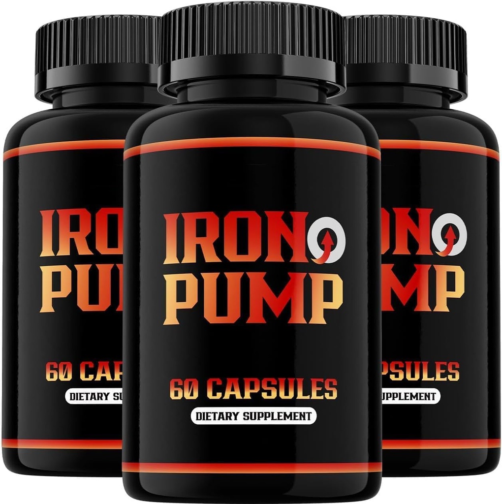 Iron Pump Formel Kosttilskud, Mandlig ydeevne, Iron Pump Kapsler Max Formel, Max Support Pills