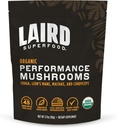 Laird Superfood Organic Performance Mushroom Blend med Chaga, Cordyceps, Lions Mane og Maitake for Energy and Cognition, 3.17 oz. pose med 1 stk.