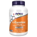 Now Foods Supplements, L- Carnitin 1000 mg, Pure Form, Aminosyre, Fitness Support *, 100 tabletter
