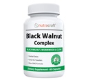 Nutracraft Black Walnut Detox Cleanse Supplements 124; Black Walnut, Wormwood, Clove, PAU D 'Arco, Pumpkin Seed, Hvidløg, Zinkcreme 124; Intestinal Guard for Humans