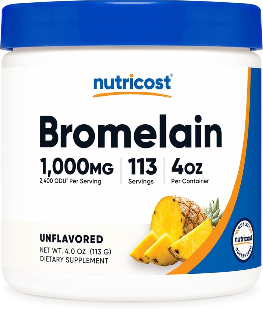 Nutricost Bromelain Powder 4 OZ - Non- GMO, Vegetarisk, Gluten Free