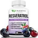 Extra Strength Resveratrol 1568mg - 180 Kapsler - 3 Months Supply - 124; Antioxidant Supplement - 124; Natural Trans- Resveratrol Pills - 124; for Anti- Aging, Heart Health, Immunsystemet & Brain Function