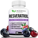 Extra Strength Resveratrol 1568mg - 180 Kapsler - 3 Months Supply - 124; Antioxidant Supplement - 124; Natural Trans- Resveratrol Pills - 124; for Anti- Aging, Heart Health, Immunsystemet & Brain Function
