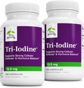 Terry naturligt tri- jod - AIDS Thyreoidea sundhed med kalium iodide & natrium iodide - aids Hormonbalance med molekylært jod fra Kelp - hjerne & energi support - 12, 5 mg, 180 kapsler (pakke med 2)