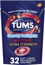 Tums Chewy Delights, Meget Cherry 32 ea pakke med 4 af TUMS