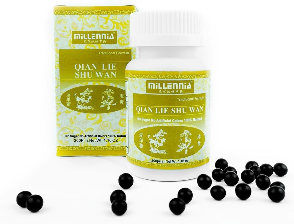 MILLENNIA Herbal supplement Prostata piller - Qian Lie Shu Wan - 12 flaske pakke (200 piller / flaske)