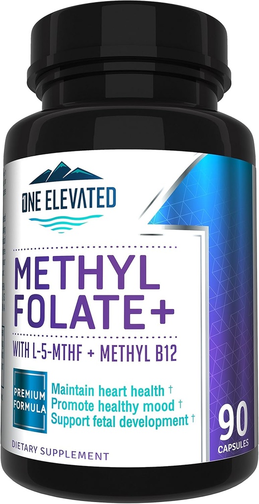 Dobbelt styrke & mest bioaktive methylfolat! Ensartet formeret med Højeste Farmaceutiske Grade Methylcobalamin (B12), Niacin, B1, B2 B6. Arbejder Synergistisk for Max Results-3 Måned Supply