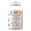 ANDREW LSSMAN Vitamin K2 MK7 120 mcg 60 Softgels - Essential for sund Calcium Udnyttelse, fremmer Optimum Skeletal, hjerte og arterial sundhed. Ingen tilsætningsstoffer. Lille let at synke bløddele