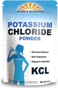 Kilde Nutrition Kalium Chlorid Powder - Understøtter hydrering og fluid niveauer, tabel salt substitut, fremragende kilde til kalium - KCL tillæg (8 oz.)